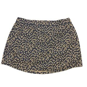 RLX Ralph Lauren Women's Golf Skort Navy Blue Cream Floral Print Performance S